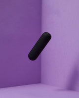 Black silicone Raven bullet vibrator travel-friendly
