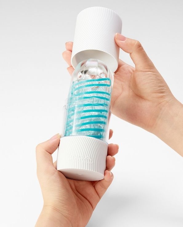 Tenga Spinner 04 Pixel Spiral Edge Male Masturbator storage box