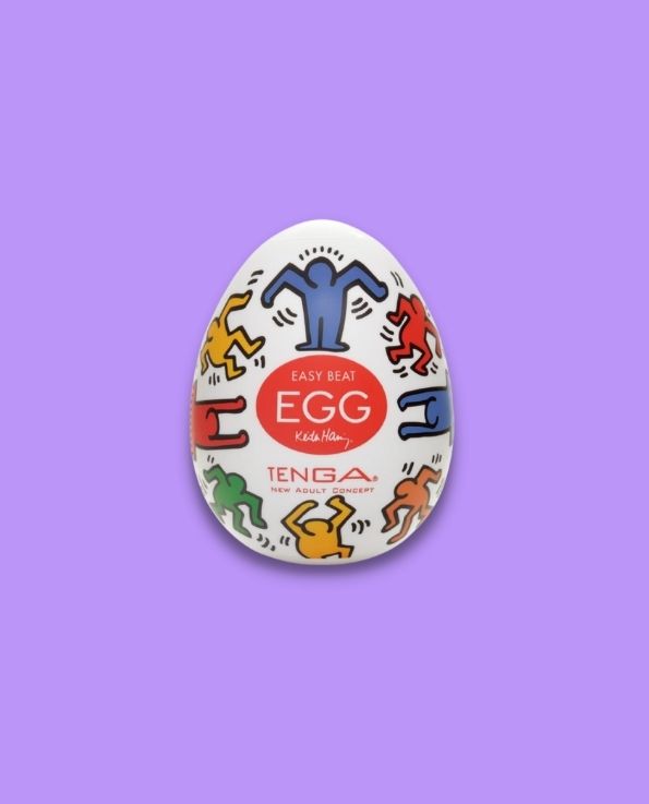 Tenga x Keith Haring Dance Egg disposable male masturbator